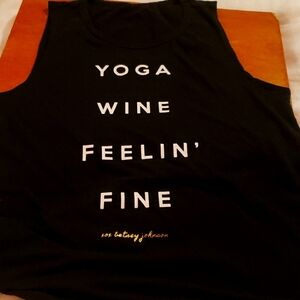 Black tank top